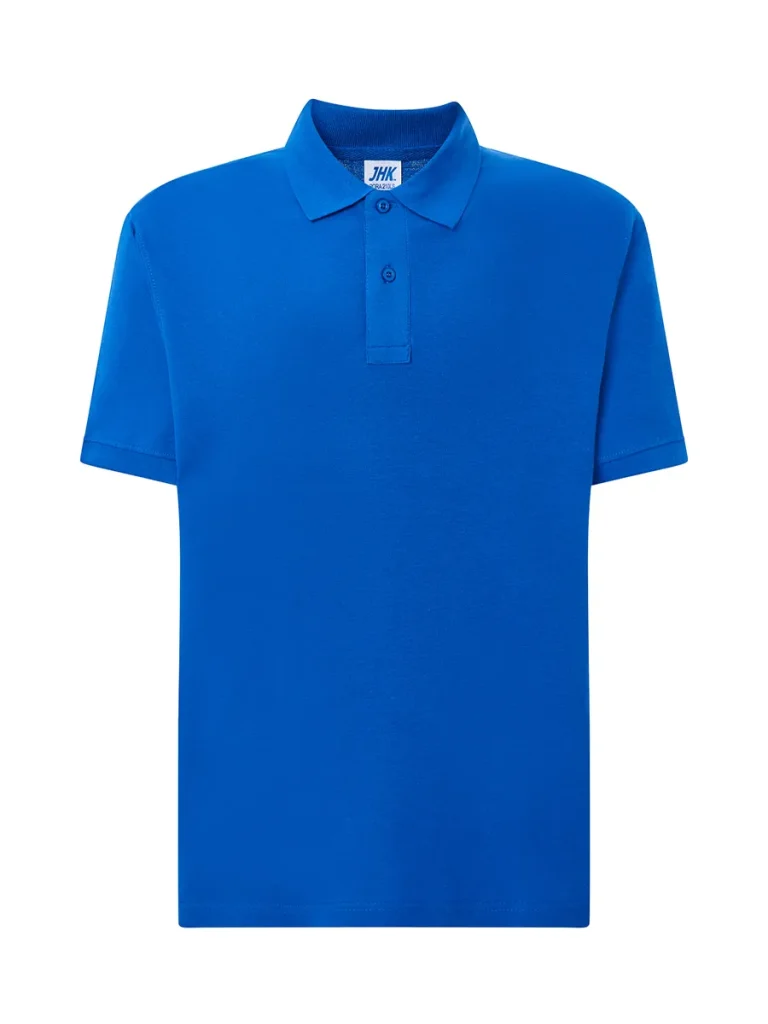 Polo unisex manica corta blu royal