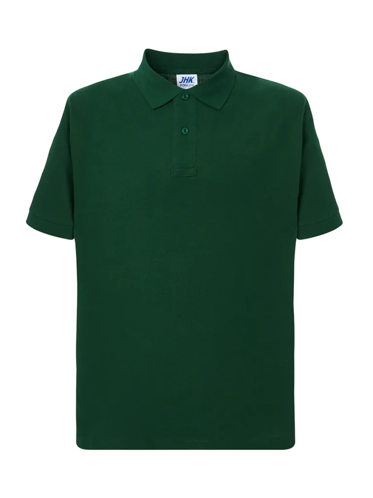 Polo unisex manica corta verde bottiglia