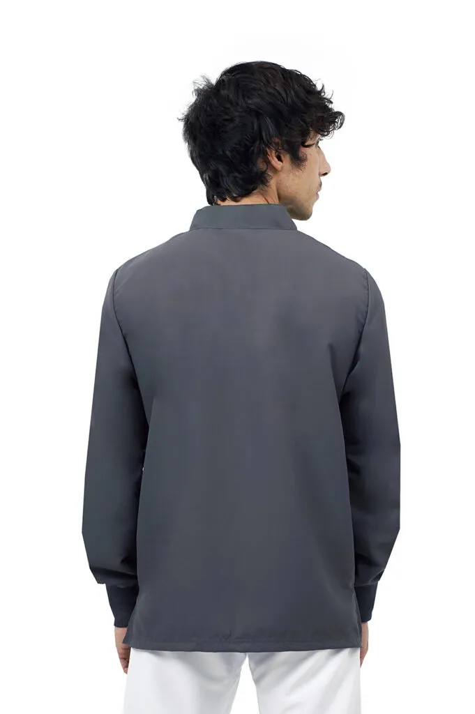 Quick Medical Uniform - Divisa professionale - casacca Next con zip e manica lunga colore Grey