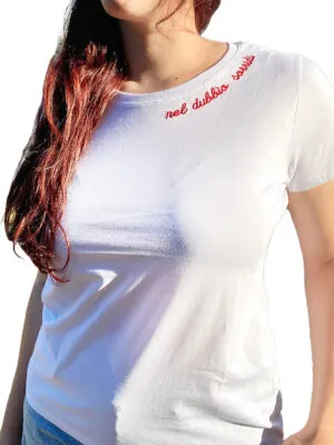 t-shirt Nel dubbio sorridi donna